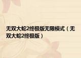 无双大蛇2终极版无限模式（无双大蛇2终极版）