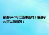 普通ipad可以画原画吗（普通ipad可以画画吗）