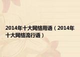 2014年十大网络用语（2014年十大网络流行语）
