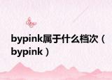 bypink属于什么档次（bypink）