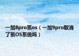 一加8pro氢os（一加9pro取消了氢OS系统吗）