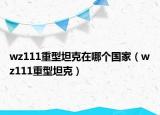 wz111重型坦克在哪个国家（wz111重型坦克）