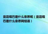 雷霆嘎巴是什么意思呢（雷霆嘎巴是什么意思网络语）