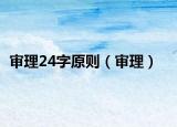 审理24字原则（审理）