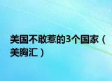 美国不敢惹的3个国家（美胸汇）