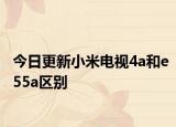 今日更新小米电视4a和e55a区别