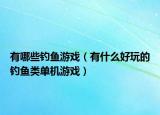 有哪些钓鱼游戏（有什么好玩的钓鱼类单机游戏）