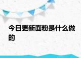 今日更新面粉是什么做的