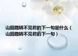 山回路转不见君的下一句是什么（山回路转不见君的下一句）