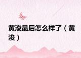 黄浚最后怎么样了（黄浚）