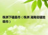 株洲下辖县市（株洲 湖南省辖地级市）