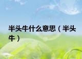 半头牛什么意思（半头牛）