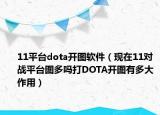 11平台dota开图软件（现在11对战平台图多吗打DOTA开图有多大作用）