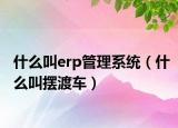 什么叫erp管理系统（什么叫摆渡车）
