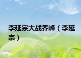 李延宗大战乔峰（李延宗）