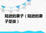 陆逊的妻子（陆逊的妻子是谁）