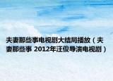 夫妻那些事电视剧大结局播放（夫妻那些事 2012年汪俊导演电视剧）