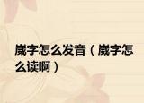 崴字怎么发音（崴字怎么读啊）