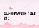 滤水器有必要吗（滤水器）