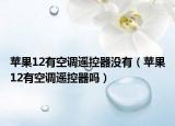 苹果12有空调遥控器没有（苹果12有空调遥控器吗）