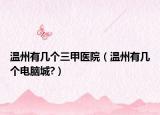 温州有几个三甲医院（温州有几个电脑城?）