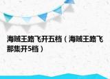 海贼王路飞开五档（海贼王路飞那集开5档）