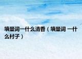填量词一什么清香（填量词 一什么村子）