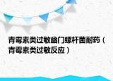 青霉素类过敏幽门螺杆菌耐药（青霉素类过敏反应）