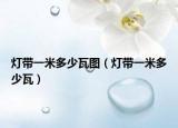 灯带一米多少瓦图（灯带一米多少瓦）