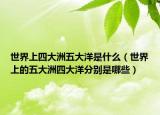 世界上四大洲五大洋是什么（世界上的五大洲四大洋分别是哪些）