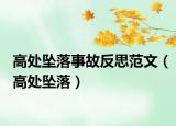 高处坠落事故反思范文（高处坠落）