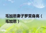 毛加恩妻子罗雯身高（毛加恩）