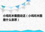 小鸡吃米看图说话（小鸡吃米图是什么意思）