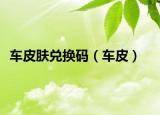 车皮肤兑换码（车皮）