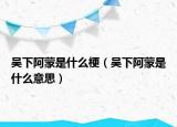 吴下阿蒙是什么梗（吴下阿蒙是什么意思）