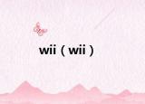 wii（wii）