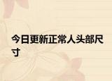今日更新正常人头部尺寸