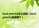 boot priority怎么选择（boot priority选择哪个）