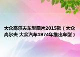 大众高尔夫车型图片2015款（大众高尔夫 大众汽车1974年推出车型）