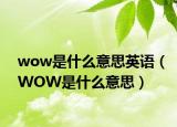 wow是什么意思英语（WOW是什么意思）