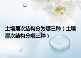 土壤层次结构分为哪三种（土壤层次结构分哪三种）