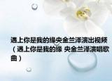 遇上你是我的缘央金兰泽演出视频（遇上你是我的缘 央金兰泽演唱歌曲）