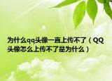 为什么qq头像一直上传不了（QQ头像怎么上传不了是为什么）