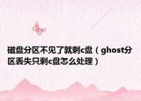 磁盘分区不见了就剩c盘（ghost分区丢失只剩c盘怎么处理）