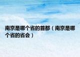南京是哪个省的首都（南京是哪个省的省会）