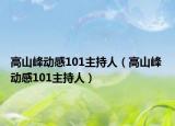 高山峰动感101主持人（高山峰 动感101主持人）