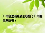 广州哪里有免费的核酸（广州哪里有蹦极）