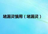 堵漏灵慎用（堵漏灵）