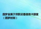 圆梦金属于贷款还是信用卡额度（圆梦时刻）