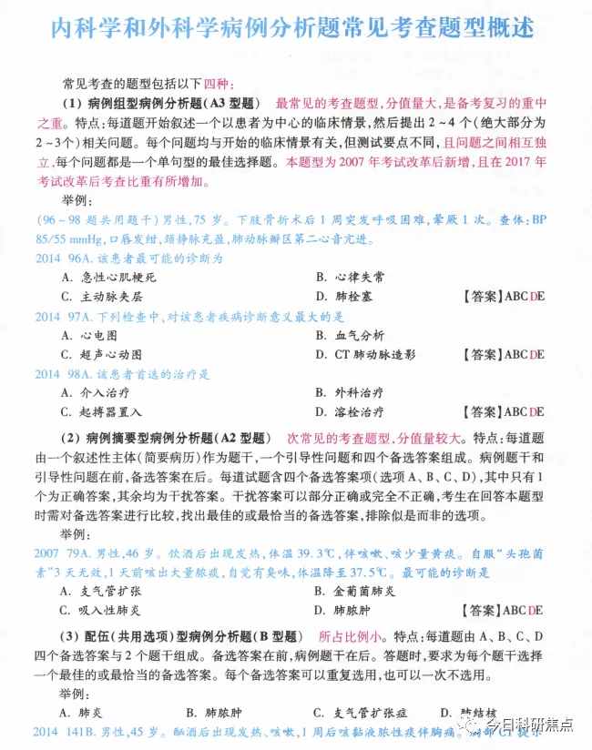 2021内外科病例分析满分指南